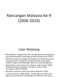 By kekandamemey on january 30, 2020. Rancangan Malaysia Ke 9