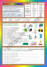 To be honest, i'm not sure what type of adverb it is. Adverbs Of Manner Starters Esl Worksheet By Traute