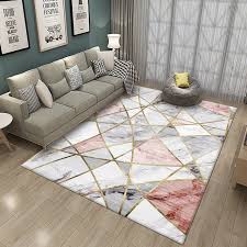 Fortunately, nousdecor has a guide on how to place a rug under a sectional sofa here to help you pinpoint this! Nordic Marble Carpet For Living Room Area Rugs Anti Slip Badroom Large Rug Coffee Table Mat Bedroom Yoga Pad Home Decor Rug Aliexpress