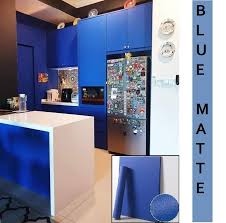 Use contact paper on the risers. Plain Matte Blue Contact Paper Waterproof Peel And Stick For Kitchen Countertops Cabinets Furniture Self Adhesive