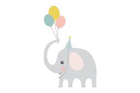 Download Elephant With Balloons Svg Cut File By Creative Fabrica Crafts Creative Fabrica Yellowimages Mockups