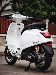 Vespa Sprint White Vespa Kendaraan Mobil