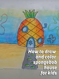 Kitchen Cabinet : Spongebob Drawing Step By Coloring Pages Amazon Com Watch  How To Draw And Color House For Kids Baby Free Spongebob Drawing Step By  Step ~ Mylifeuntethered