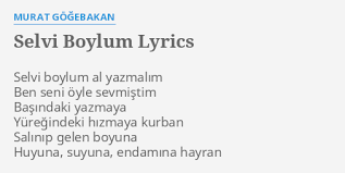 Moğollar'ın, yeni albümdeki selvi boylum al yazmalım isimli türküsü yaşar kekeva plakçılık etiketiyle netd müzik youtube kanalında yayınlandı. Selvi Boylum Lyrics By Murat Gogebakan Selvi Boylum Al Yazmalim