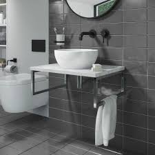 Eaton™ 4 centers wheelchair wall hung bathroom sink. 600mm Vanity Shelf Marble Effect With Matt Countertop Basin Lund Better Bathrooms