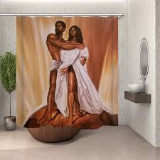 Check spelling or type a new query. Black Couple Lover African American Bathroom Shower Curtain Set Shower Curtains Aliexpress