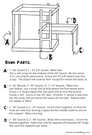 Loft bed with a ladder or slide Build A Bed Free Plans For Triple Bunk Beds
