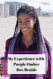 Black And Grey Ombre Box Braids Grey And Purple Ombre Box Braids Ombre Box Braids Box Braids Styling Best Ombre Hair