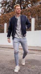 5 Bomber Jacket Outfits To Wear Every Fall Weekends Bomber Jacket Outfit Mens Fashion Casual Mens Winter Fashion