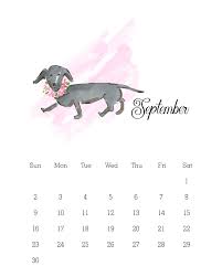 Free Printable 2018 Watercolor Dog Calendar The Cottage Market Dog Calendar Watercolor Dog Dogs