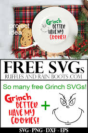 Download Free Grinch Svgs Resting Grinch Face Svg And So Many More