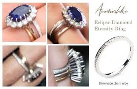 Catherine Duchess Of Cambridge S New Diamond Eternity Ring In Addition To Her Wedding Band And Sapphire Enga Princess Diana Jewelry Royal Jewelry Duchess Kate