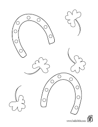 St Patrick S Day Coloring Pages Lucky Horseshoe Coloring Pages Lucky Horseshoe Free Printable Coloring Pages