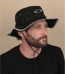 Black cotton cord Bucket hat