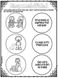 Maravillosos Formatos Para La Evaluacion Y Seguimiento De En 2021 Valores En Los Ninos Educacion De Valores Valor Responsabilidad Para Ninos