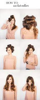 Hold that section up and away from your head. How To Use Hot Rollers For Long Hair M Loves M