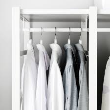 Ikea pax double wardrobe, white, 2x mirror doors, 3 drawers, shelves, rail. Elvarli Clothes Rail White 40 Cm Ikea