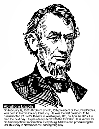 Most of the existing photographs of the 16th president are posed lincoln is at the heart of her next project, a book of civil war images rendered in color. U S President Abraham Lincoln Coloring Page Crayola Com