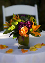 Silk bridal bouquets starting at $10. Plum Orange And Fresh Spring Green Picture Only Orange Wedding Flowers Purple Bridal Shower Fall Wedding Colors