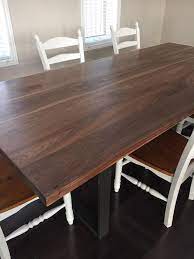 21st century and contemporary italian walnut dining room tables. Modern Black Walnut Dining Table W Steel Base Made To Order Urban Tables