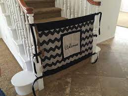 Amazonsmile The Stair Barrier Baby And Pet Gate No Drill Portable Banister To Banister Baby Gates Safety Fabric Baby Gates Baby Gates Baby Gate For Stairs
