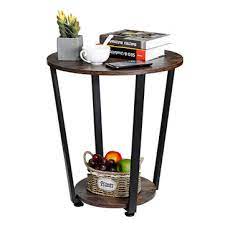 Coffee tables for any budget. Douxlife Dl Et02 2 Layers Round Table Desk Industrial Side Table Coffee Tea Table Organizer Racks With Adjustable Foot Pad For Living Room Bedroom Sale Banggood Com Arrival Notice