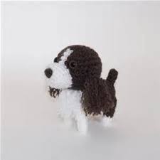 Black And White Springer Spaniel Stuffed Animal Crochet English Springer Spaniel Dog Pattern Bing Images Crochet Dog Crochet Animal Amigurumi Animal Hunting