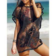 See Through Tunic Bathing Suit Cover Ups 11 Liked On Polyvore Featuring Swimwear Cover Ups Rosegal Beach Cove Swimsuit Fashion Sheer Swimwear Swimsuits