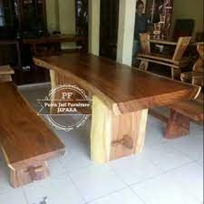 Meja kursi yang terbuat dari kayu trembesi juga mampu digunakan sebagai kursi di taman. Meja Kursi Taman Bangku Panjang Kursi Santai Teras Kayu Meh Suar Trembesi Solid Free Ongkir Shopee Indonesia