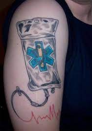 The shoulder is a great place for displaying large tattoos unless you have wimpy arms like me. 25 Emt Tattoos Ideas Tattoos Emt Ems Tattoos
