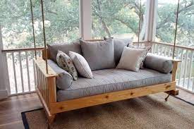 Rustic, ornate, natural or painted, there is a swing sofa for any style. 10 Stylish Sofas You Can Actually Put On Your Front Porch Porch Swing Bed Daybed Swing Diy Porch Swing Bed