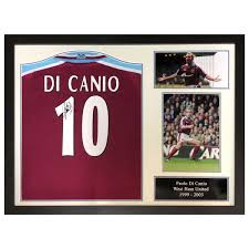 West ham united 2013/2014 goalkeeper shirt jersey adidas. Paolo Di Canio Signed Framed West Ham United Football Shirt Costco Uk