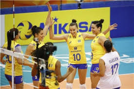 Women's volleyball pool a match between japan and brazil from ariake arena at the tokyo olympics. Post Match Netherlands Brazil Fivb Volleyball Women S World Championship Japan 2018