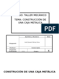 Download format nota penjualan excel.docx. Imforme Deconstrucciond E Una Caja Metalica Docx Chart Bar Chart Reading