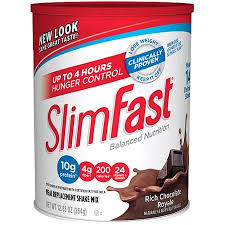 Slimfast Original Meal Replacement Shake Mix Rich Chocolate Royale 12 83 Oz Walmart Com Slim Fast Meal Replacement Shakes Powder Nutrition Facts Label