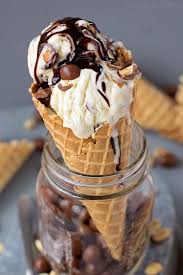 Tin Roof Ice Cream With Crushed Waffle Cone Life Made Simple Recipe Tin Roof Ice Cream Food Ice Cream