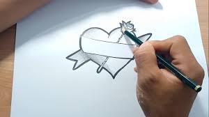 Cinta… adalah kata yang anda gunakan saat anda merasakan percikan antara anda dan orang lain. Cara Membuat Gambar Hati I Love U Mudah Youtube