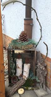Weihnachtliche Deko Am Hauseingang Mit Naturmaterialien Weihnachtsdekofensterbank Weihnachtliche Deko Christmas Decorations Natural Materials Diy Crafts To Do