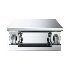 Coffee tables & coffee table sets. Avonlea Square Coffee Table W Lower Shelf Clear Mirror By Coaster