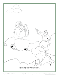 Bible activity tool box and bible hero profiles Elijah Prayed For Rain Coloring Page Children S Bible Activities Sunday School Activities For Kids