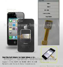 Genuine Magicsim Series Dual Sim Card Adapter for Iphone 4/4s.3.5g HSDPA 3G  UMTS WCDMA 2G GSM Supported
