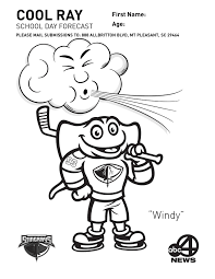 They want to color a specified area and the lines in the coloring sheets help them with their coordination. Help Cool Ray Dress For School Cool Ray School Day Weather Wciv