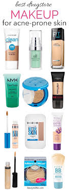 The Best Drugstore Makeup For Oily Acne Prone Skin Mostly Under 10 Acne Makeup Best Drugstore Makeup Drugstore Makeup