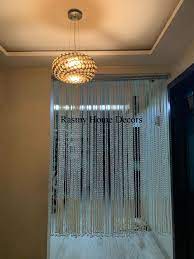 Rasmy Home Decors Acrylic Pearl And Crystal Strings Beads Etsy Beaded Curtains Beaded Door Curtains Hanging Door Beads