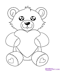 Stem drawing valentine s day picture 1482255 stem drawing. How To Draw A Valentines Day Heart Bear Step By Step Valentines Coloring Home