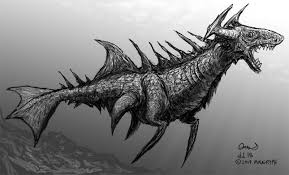 Sea Monster Daily Doodle 15 Maugryph Click the sea serpent dragon coloring pages to view printable version or color it online (compatible with ipad and android tablets). sea monster daily doodle 15 maugryph