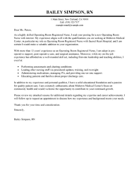 Best Operating Room Registered Nurse Cover Letter Examples