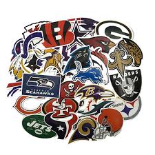 The teams listed are those that are current nfl teams; 32 American Football Nfl Team Logo Sticker Helmet Nfl Sticker Set