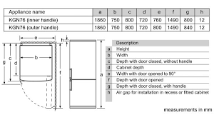 Watch this short video to see how simple measuring up for a brand new integrated fridge freezer can be. Bosch Kgn76ai30u Free Standing Fridge Freezer With Freezer At Bottom