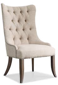 Available in neutral linens that will complement any dining space. Hooker Furniture Rhapsody Transitional Button Tufted Dining Chair With Nailhead Trim Belfort Furniture Dining Side Chairs